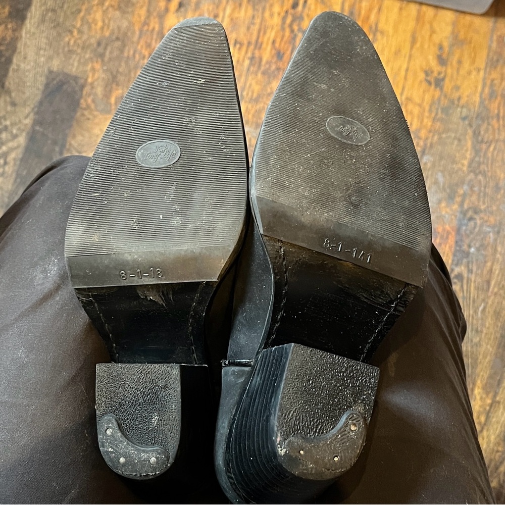 Jeffrey Campbell Studded Black Leather Boots size 8 - Picture 4 of 8